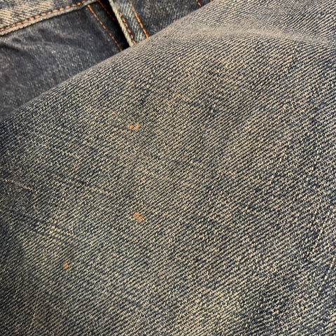 NUDIE JEANS Size 33 Blue Contrast Stitch Cotton Straight leg Jeans