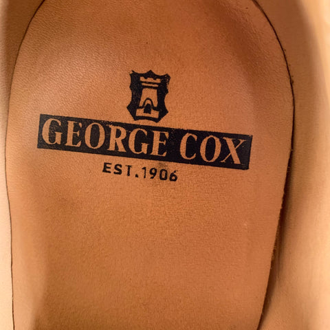 GEORGE COX Size 10 Brown 4200 MG MONK 593 Leather Creeper Loafers