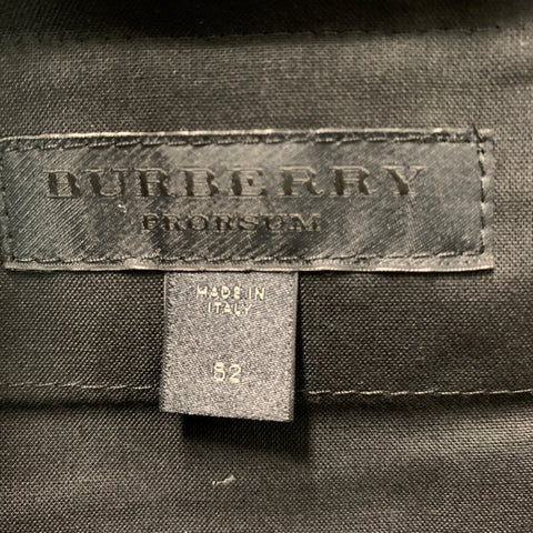 BURBERRY PRORSUM Talla 36 Pantalón de vestir con bragueta y cremallera de poliéster liso negro