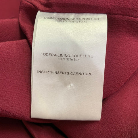 BURBERRY PRORSUM Size M Burgundy Purple Polyester Sheath Cocktail Dress