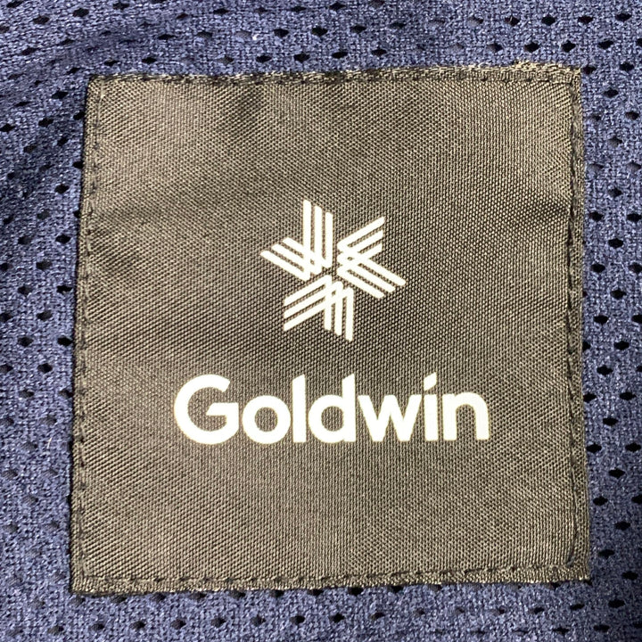 GOLDWIN Size L Navy Polyester One Pocket Snaps Short Sleeve Shirt