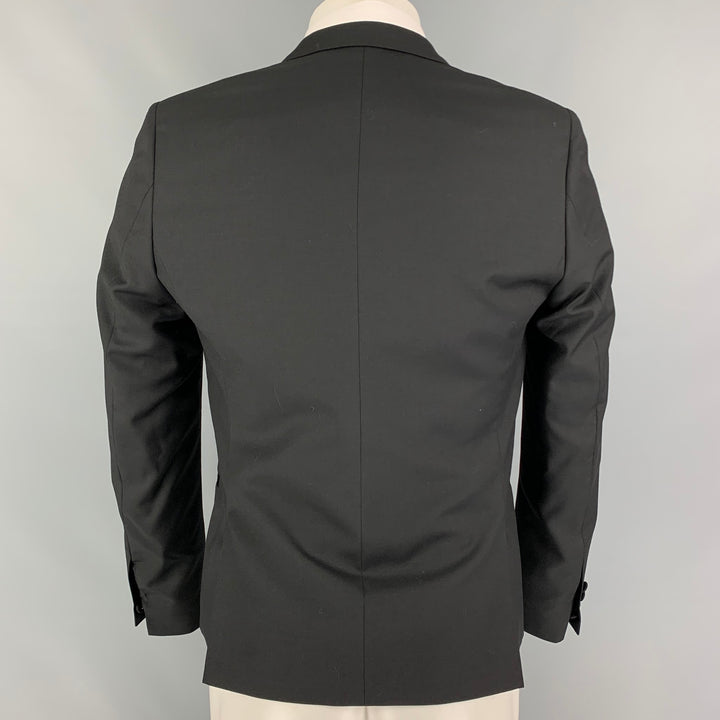 THE KOOPLES Size 36 Black Wool Tuxedo Sport Coat