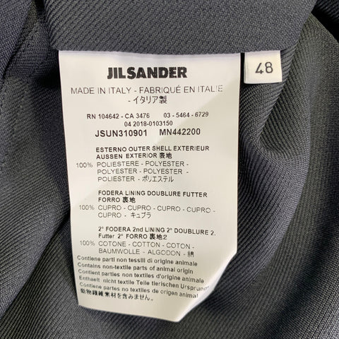 JIL SANDER Size 32 Grey Zip Fly Pants