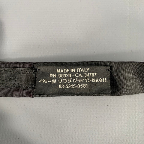 PRADA Black Satin Pre-Tied Bow Tie