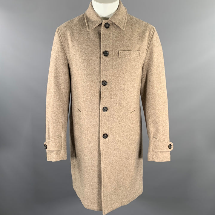 OLIVER SPENCER Size M Brown Wool Car Coat