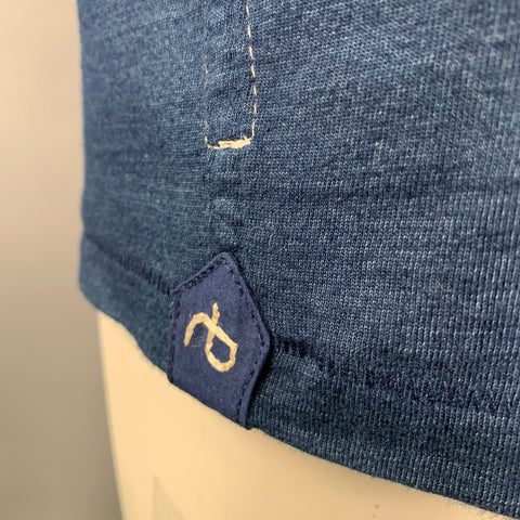RAG & BONE Size S Blue Cotton Crew Neck T-shirt