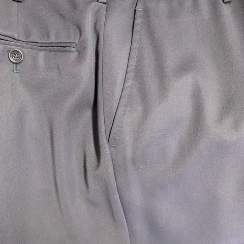 RALPH LAUREN Size 40 Regular Navy Twill Wool Notch Lapel Suit