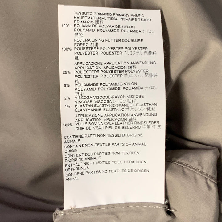 MAISON MARGIELA Size S Blue Grey Contrast Trim Satin Bomber Jacket