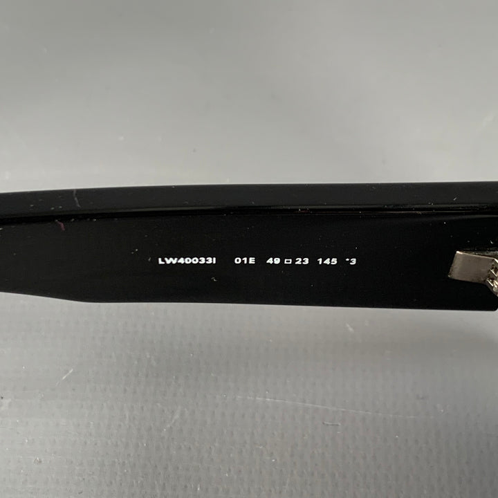 LOEWE x PAULA'S IBIZA Black Dark Green Color Block Acetate Sunglasses