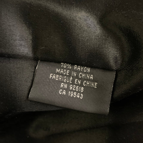 JHANE BARNES Size XXL Black Leather Double Breasted Coat
