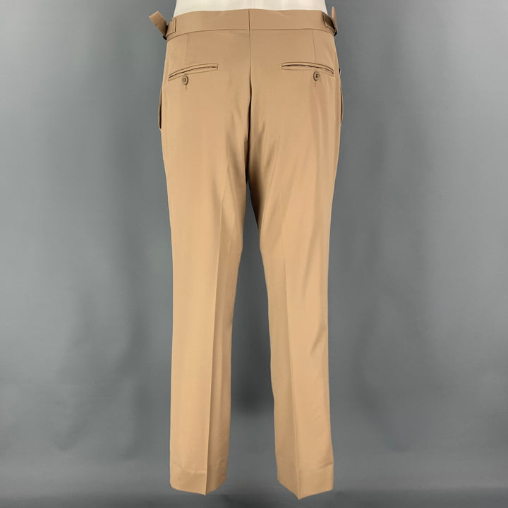 RALPH LAUREN Black Label Size 38 Khaki Wool Notch Lapel Suit