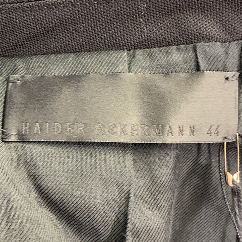 HAIDER ACKERMANN Size 34 Black White Gold Textured Geometric Tuxedo Sport Coat