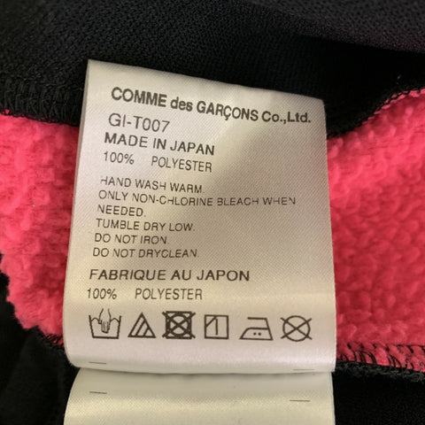 COMME des GARCONS Size S Black Neon Pink Polyester Sweatpants Casual Pants