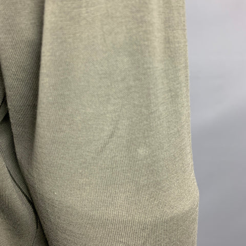 LORO PIANA Size M Olive Green Knit Cotton Zip Up Jacket