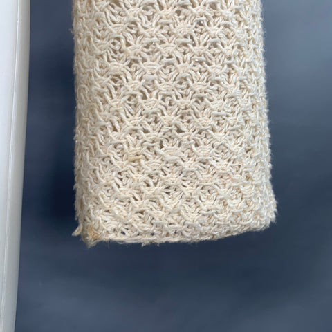 MARGARET OLEARY Size 2 Beige Cotton Silk Textured Knit Tied Front Cardigan