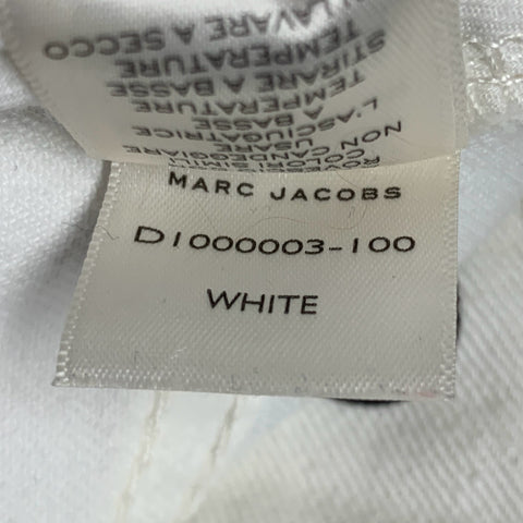 MARC by MARC JACOBS Size 27 White Black Cotton Polka Dot Mini Skirt