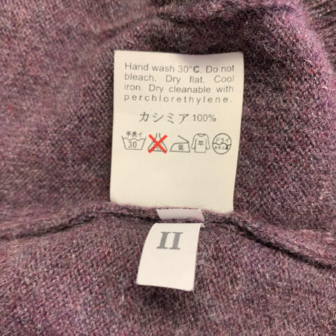 BP STUDIO Size M Heather Purple Cashmere Knit Single Button Cardigan