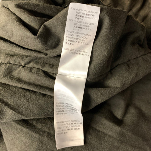 VIVIENNE WESTWOOD Size XS Brown Black Dyed Cotton Double Breasted Jacket