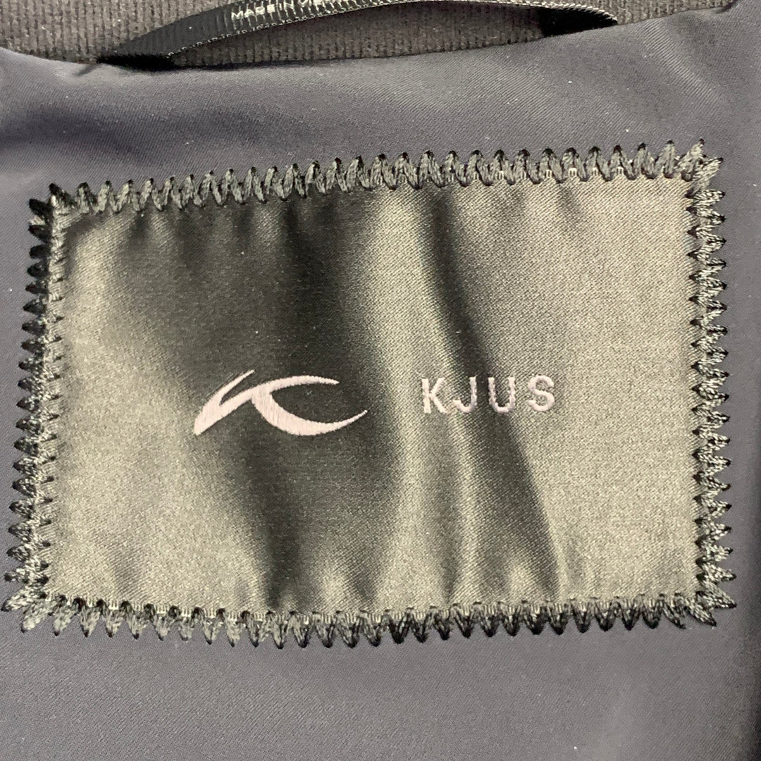 KJUS Size M Formula SE Black Grey Navy Plaid Polyamide Blend Ski Jacket