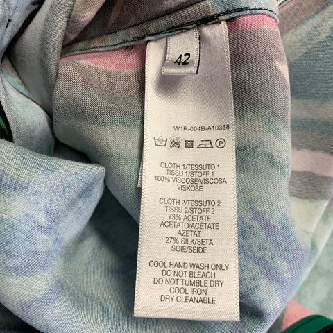 PAUL SMITH Size M Multi Color Viscose Print Button Up Shirt