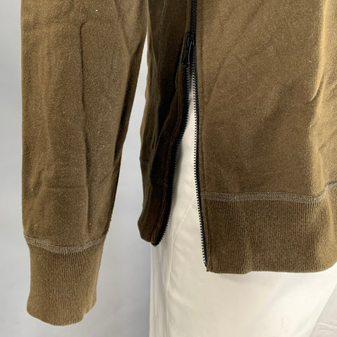 REIGNING CHAMP Taille L Pull en coton vert