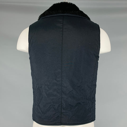 ARMANI EXCHANGE Size S Black Nylon Zip Up Vest