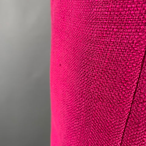 GIAMBATTISTA VALLI Robe sans manches tissée en mélange de lin framboise Taille XXS