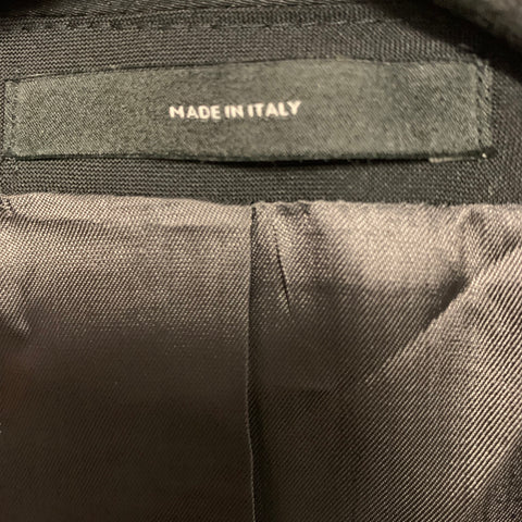 PAUL SMITH Chest Size 42 Black Wool  Mohair Shawl Collar Sport Coat