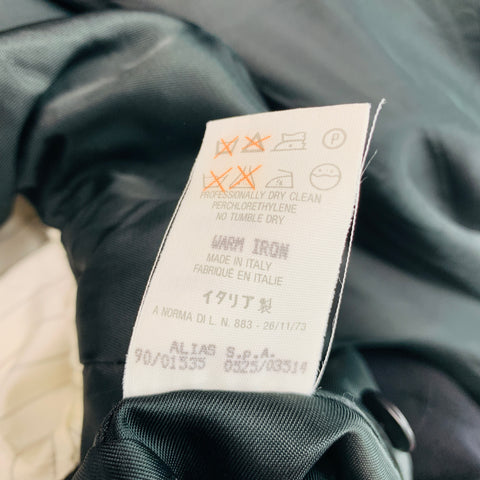 GIANNI VERSACE Size 40 Black Wool Shawl Collar Jacket