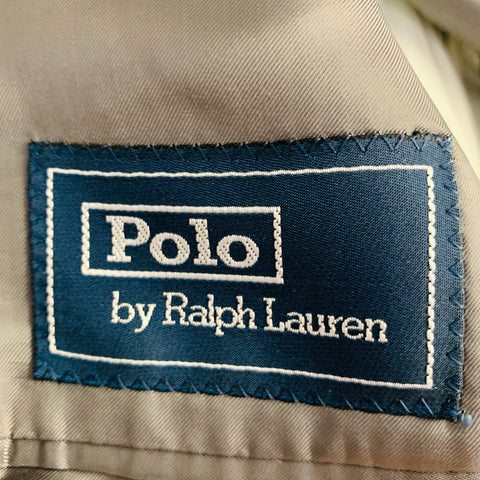 RALPH LAUREN Size 38 Regular Grey Black Window Pane Cashmere Sport Coat