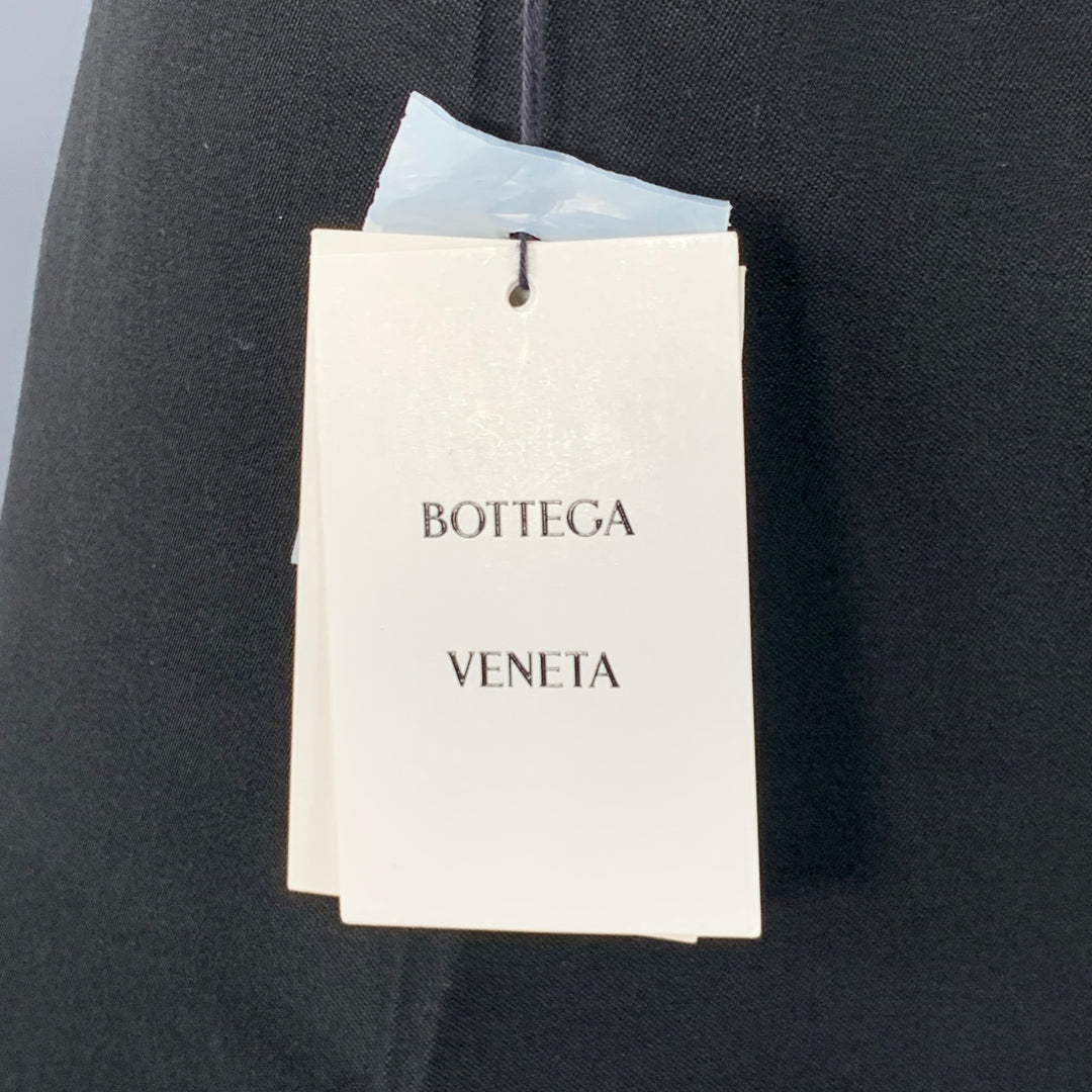 BOTTEGA VENETA Size M Black Wool Flat Front Wide Leg Shorts