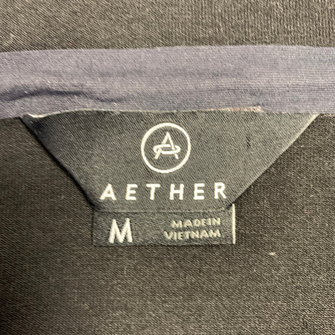 AETHER Size M Black Hoodie Sweatshirt