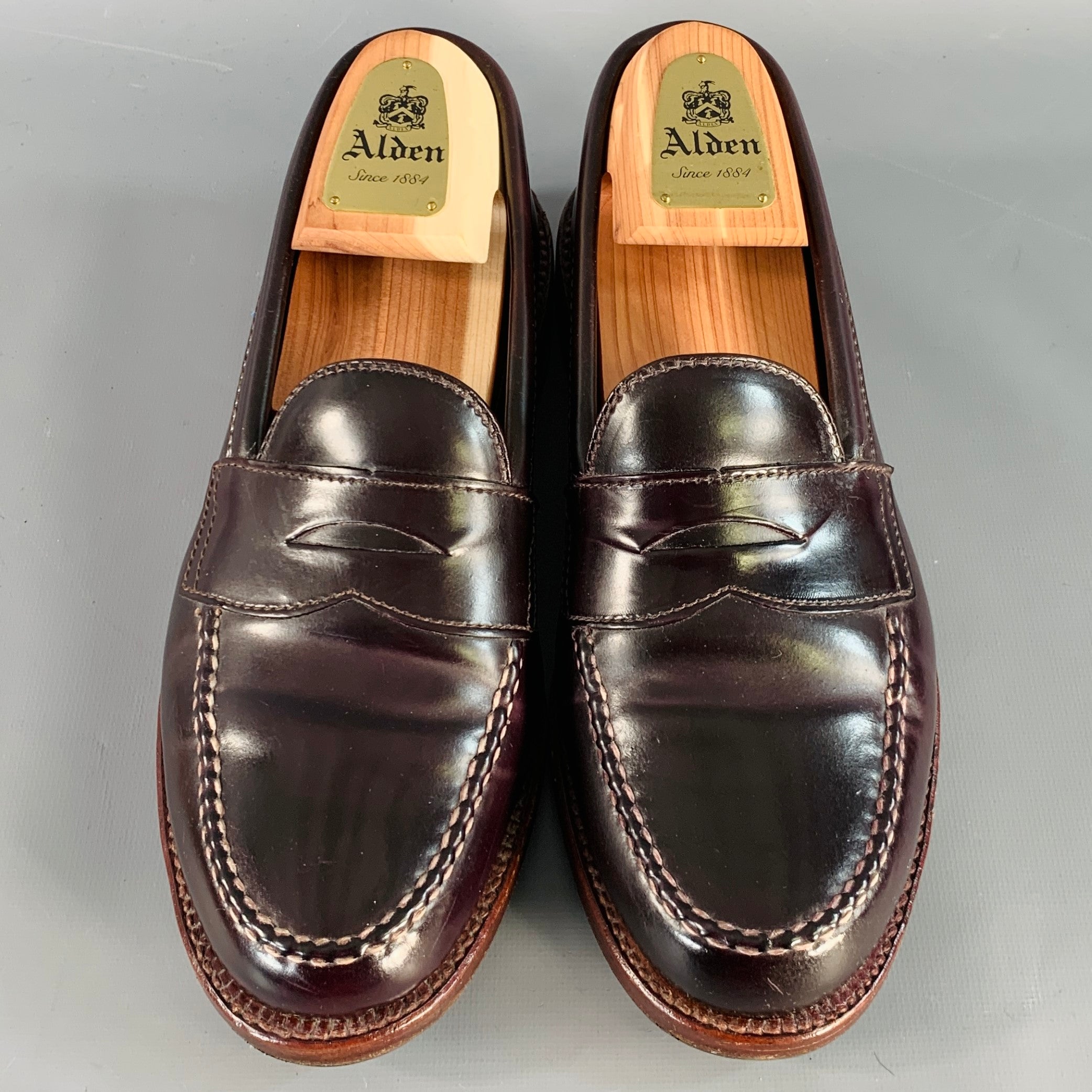 ALDEN Size 6.5 D6207 Color 8 Horween Cordovan Leather Penny