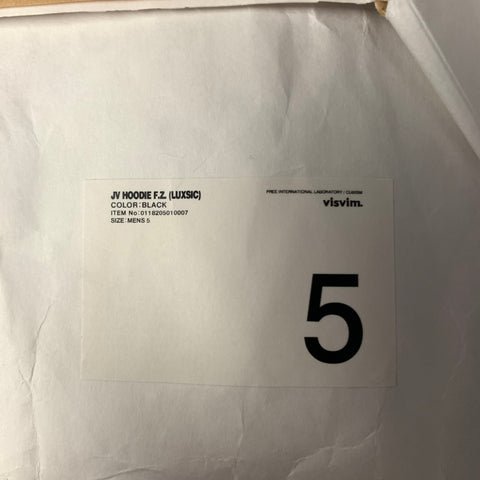 VISVIM Size XL Black Zip Cotton Hoodie Jacket