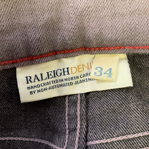 RALEIGH Jean slim en coton mélangé gris Taille 34