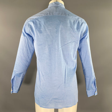 FREEMANS SPORTING CLUB Size M Blue Heather Cotton Long Sleeve Shirt