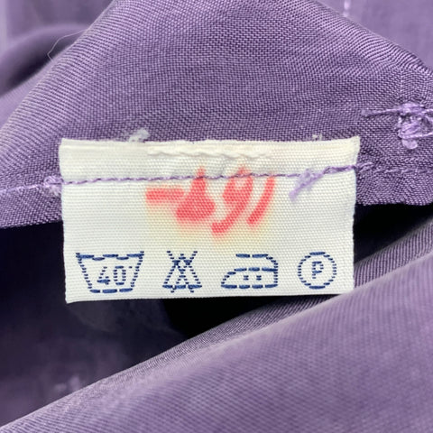 BRIONI Size M Purple Rayon Button Up Short Sleeve Shirt