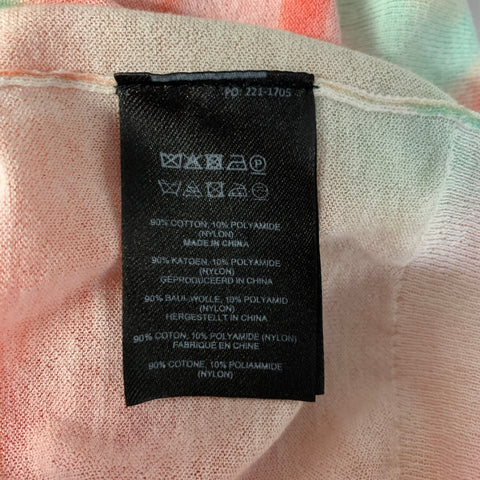 DRIES VAN NOTEN Size S Orange Neon Cotton Blend Tie Dye Pullover