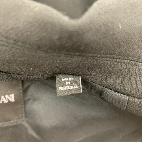 EMPORIO ARMANI Size M Black Wool Blend Studded Jacket Blazer