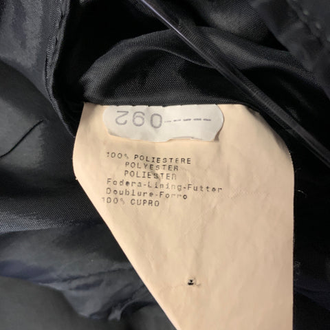 EMPORIO ARMANI Size 40 Black Polyester Notch Lapel Sport Coat