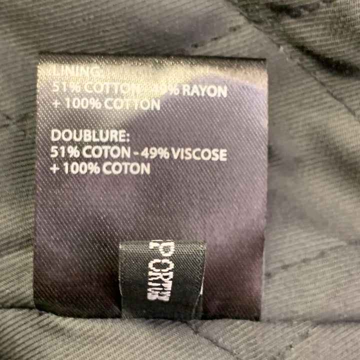 HAIDER ACKERMANN Size M Black Velvet Viscose Blend Zip Up Bomber Jacket