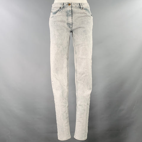 MAISON MARTIN MARGIELA Size M Grey Cotton Blend Skinny Jeans