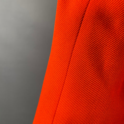 AMI by ALEXANDRE MATTIUSSI Size 38 Orange Textured Twill Coat
