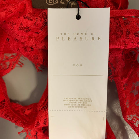 COCO DE MER Taille S Sous-vêtements Rouge en Coton Mélangé