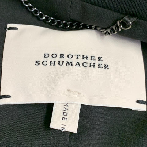 Veste Blazer DOROTHEE SCHUMACHER Taille 2 Mélange Viscose Noir