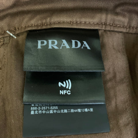 PRADA Size 36 Brown Cotton Zip Fly Casual Pants