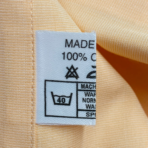 GARRICK ANDERSON Size S Orange Cotton Curved Cutaway Long Sleeve Shirt