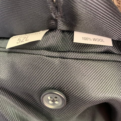 ORVIS Size 52 Grey Black Blue Herringbone Wool Notch Lapel Sport Coat