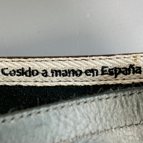 CASTANER Size 11 Black Beige Leather Espadrille Sneakers