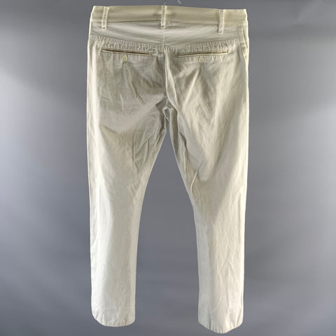 DOLCE & GABBANA Size 32 Cream White Tuxedo Denim Pants
